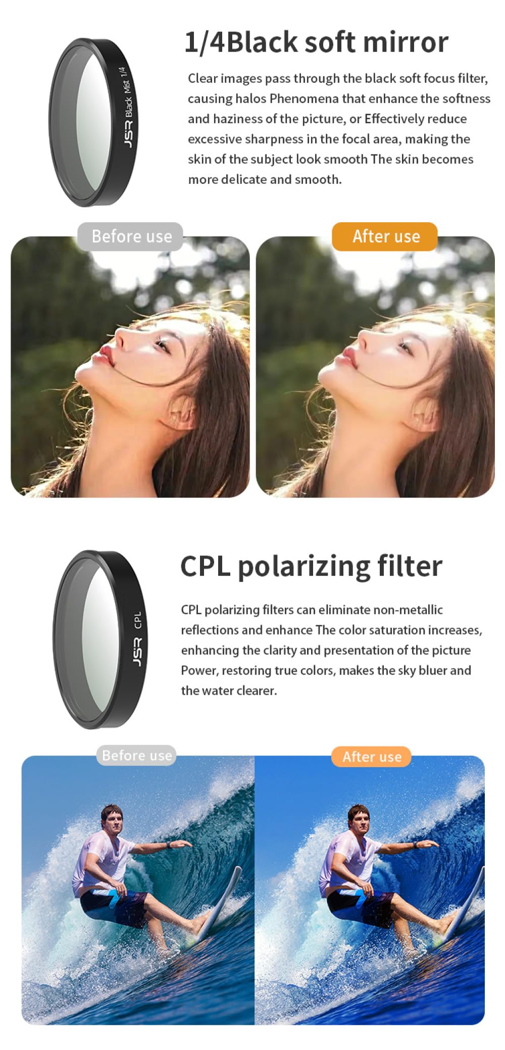 Filtr obiektywu aparatu HD ze szkła optycznego do Dji Osmo Nano UV CPL polaryzacyjny ochronny ND8 ND16 ND32 ND64 PL akcesoria do filtra kamery nocnej (8 w 1 (UV CPL STAR NIGHT ND8/16/32/64))