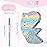 WERNNSAI Dolphin Piata for Girls - Mermaid Princess Birthday Decorations Dolphin Pinata for Kids Under the Sea Girl Party Game Supplies with Blindfold and Bat (12.5 x 16.5 x 3)