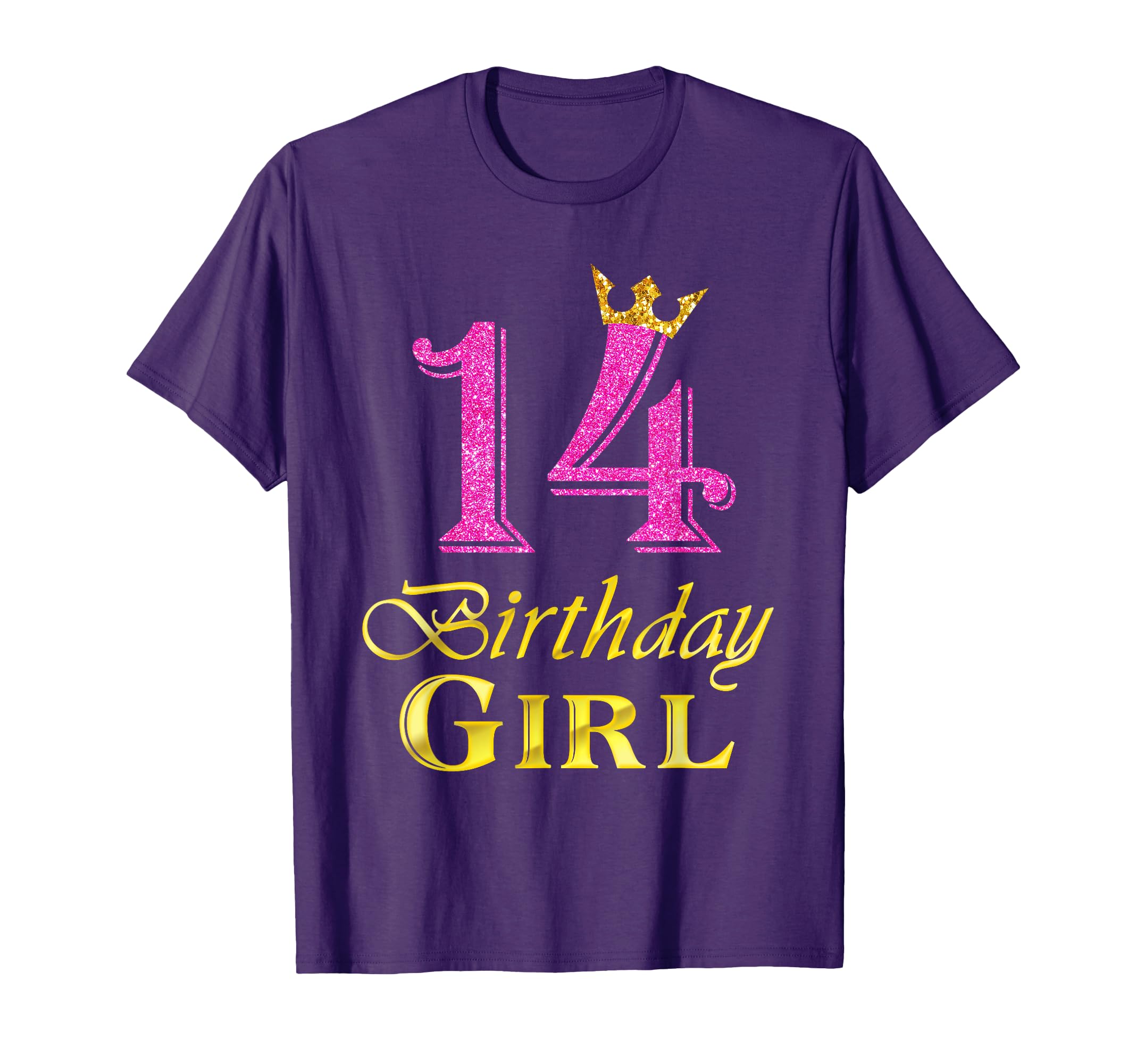 14 Birthday Girl Princess Shirt 14 Years Old 14th Birthday T-Shirt