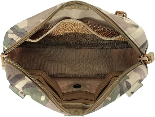 Miniatura 4 de Tactical Molle - Bolsa horizontal para administración, multiusos, corte láser, bolsa de herramientas EDC
