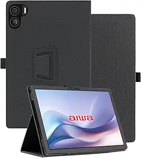 For aiwa tab AS11L 用 ケース カバー 保護ケース 保護カバー 【NOUKAJU】 For aiwa tab AS11L 10.95インチ タブレット ケース タッチペン収納機能 内蔵磁石 耐衝撃 傷つけ防止 スタンド機能 (ブラック)