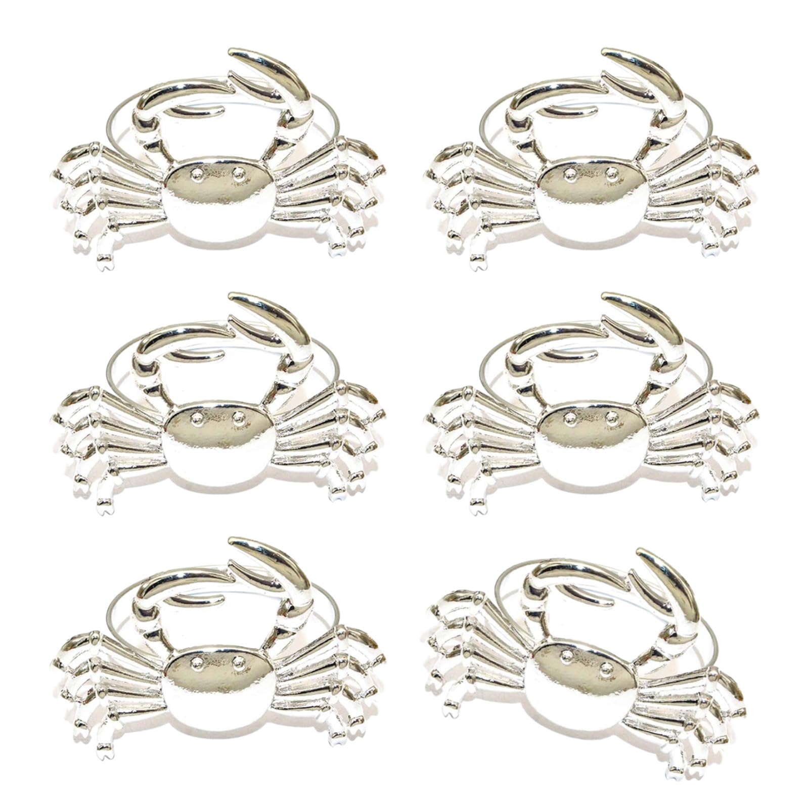 FACAILUO Metal Crablet Shape Napkins Holders Gold Tableware Accessory for Dining and Parties