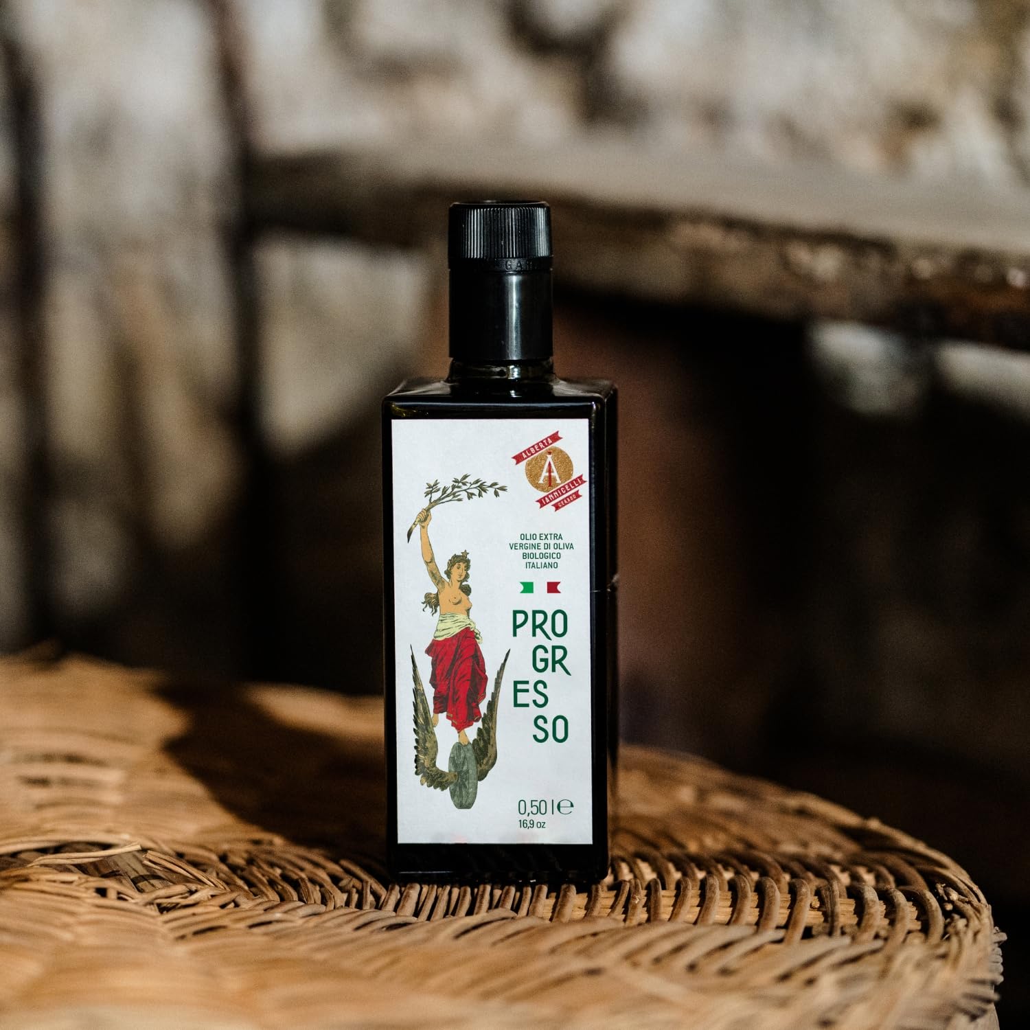 Alberta Iannicelli Olio Extra Vergine di Oliva Biologico Italiano – Estratto a Freddo Filtrato Fruttato Intenso - Sensazione di Piccante – Senza Pesticidi - 100% Made in Italy di Ceraso (500 ml)