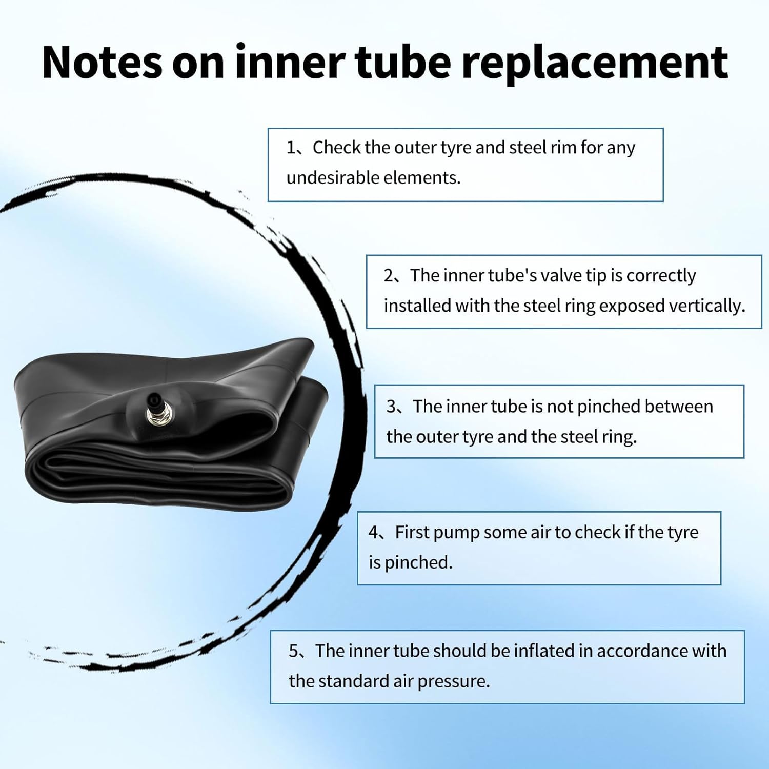Tire Inner Tube 460-17,130/70-17,130/80-17,140/70-17,140/80-17 Heavy Duty Motorcycle Balance Tube TR4 Straight Valve Stem and Off-Road Compatible with Yamaha Honda Kawasaki Suzuki Dirt Pit Bike 2PCS