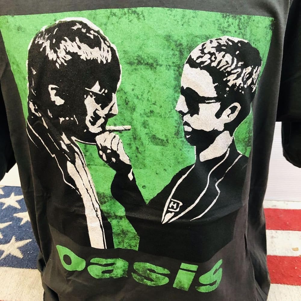 Amazon.co.jp: オアシス oasis ギャラガー兄弟 XL バンドTシャツ