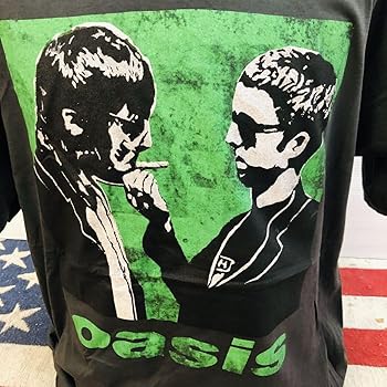 Amazon.co.jp: オアシス oasis ギャラガー兄弟 XL バンドTシャツ