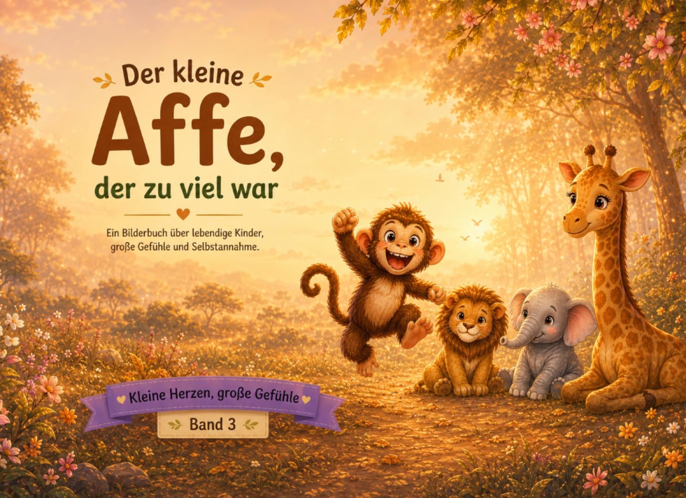 Der kleine Affe, der zu viel war: Ein Bilderbuch über lebendige Kinder, große Gefühle und Selbstannahme (Kleine Herzen & große Gefühle)