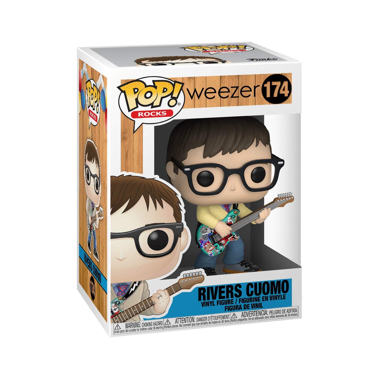 Rivers Cuomo #174 Pop Rocks Weezer - Figura in vinile (include custodia protettiva in plastica compatibile Ecotek)