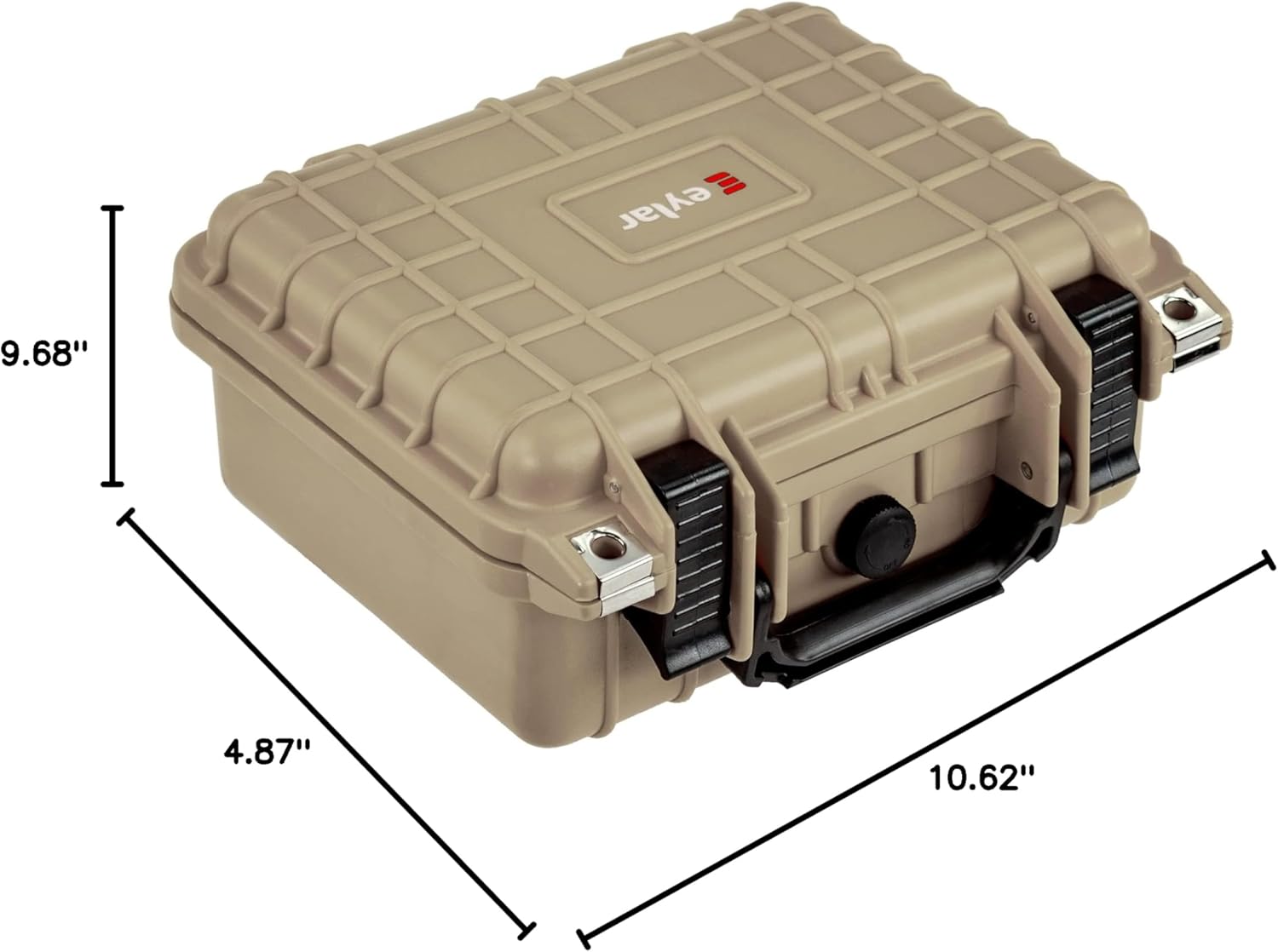 Eylar Small 10.62" Hard Gun Case Waterproof with Foam TSA Standards