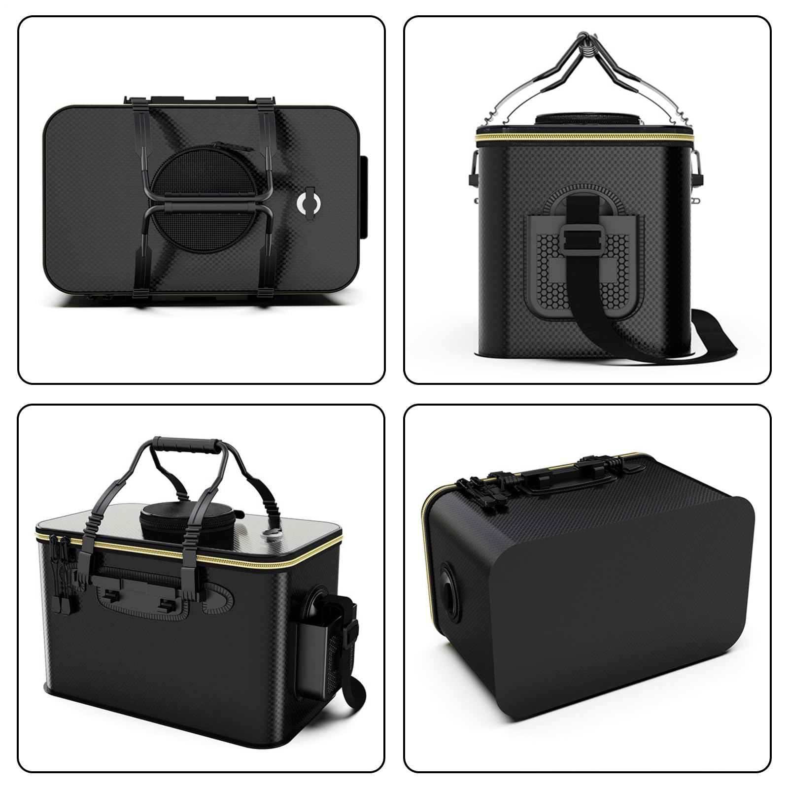 Seau à poissons vivants | Rangement portable pour appâts | Récipient étanche pour poissons vivants, coffre de pêche pour le camping, la randonnée, les activités de plein air