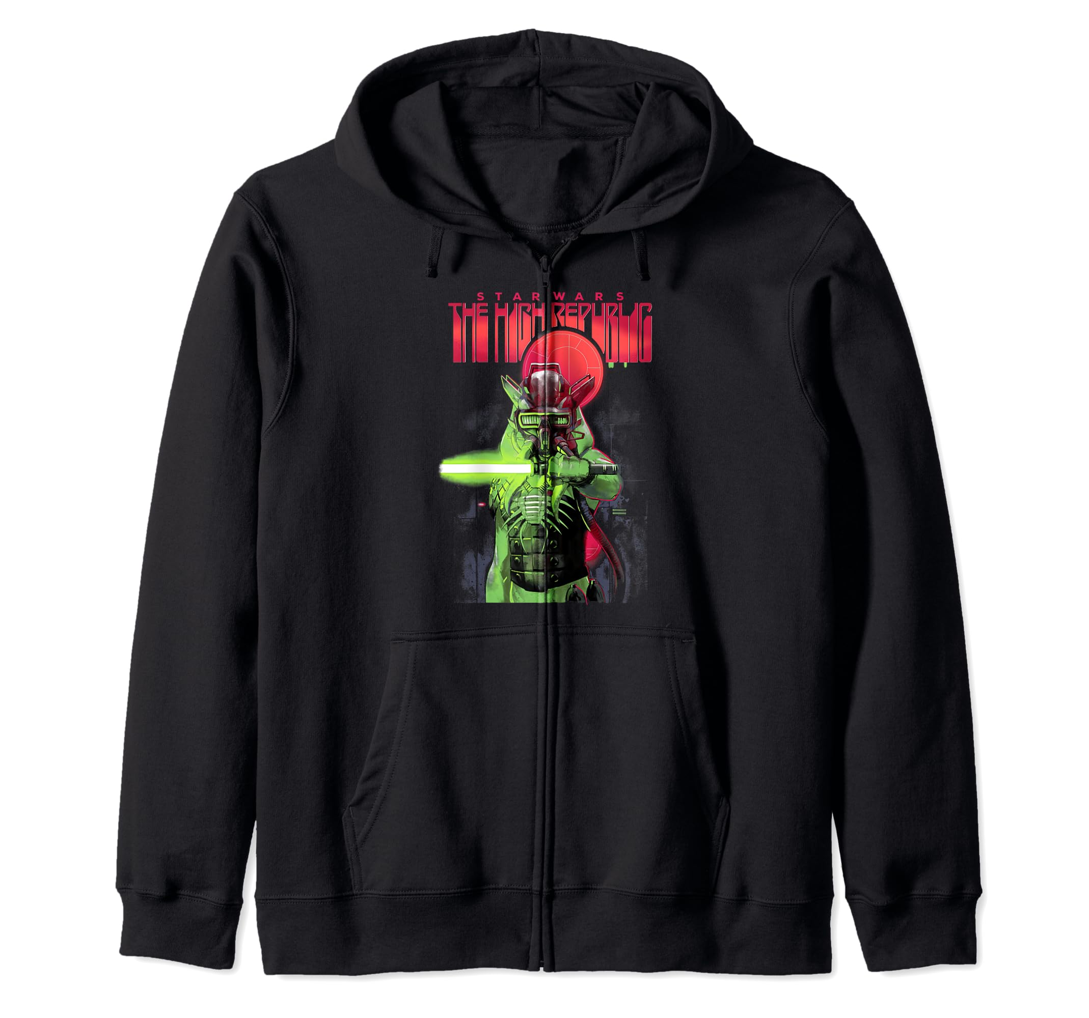 Sweat à capuche zippé Star Wars imprimé premium sabre laser - 2
