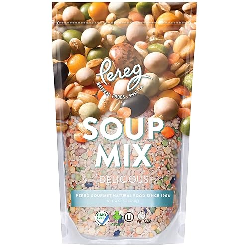 Miniatura 2 de Pereg Natural Foods Mezcla de sopa (16 onzas x 6 unidades), guisantes, frijoles, lentejas, Kosher, natural, 1 libra