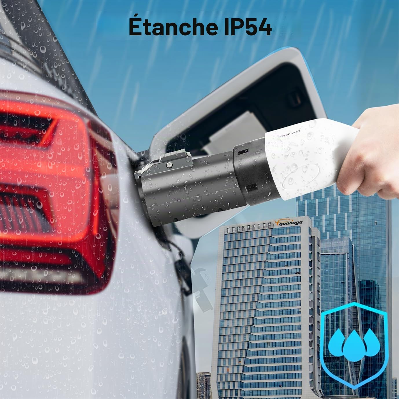 Adaptateur Type 2 vers GBT AC 32A 3 phases Adaptateur de charge pour véhicule électrique IEC62196 vers GB/T Adaptateur de charge EV