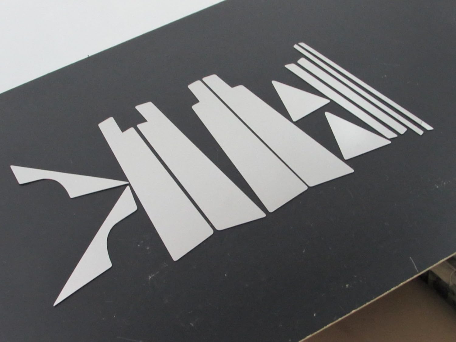 インプレッサ GVF 超鏡面 ステンレス ブラック メッキ ピラー パネル バイザー有用 12PC カバー PIL－BLA－105