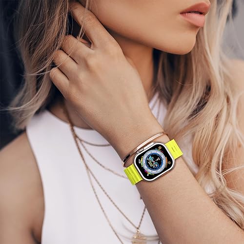 Miniatura 7 de Correa deportiva de silicona suave compatible con Apple Watch Ultra Band de 1.929 in 1.772 in 1.732 in 1.654 in 1.614 in 1.575 in 1.496 in, correa