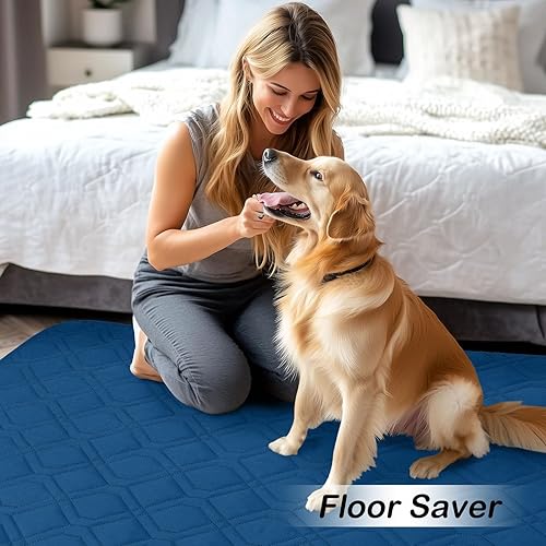 Miniatura 88 de hyha Manta de cama impermeable para perro, mantas suaves para mascotas, funda de sofá impermeable para perros, fundas reversibles lavables para