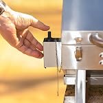 Masterbuilt Portable Propane Grill Acier inoxydable 10000 BTU Brûleur 288 sq dans la cuisine Surface pliant jambes verrouiller le couvercle Chrome Warming Rack