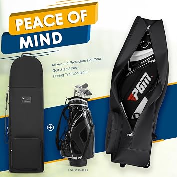 DAREKUKU Golf Travel Bag for Airlines - Heavy Duty 900D Oxford Fabric