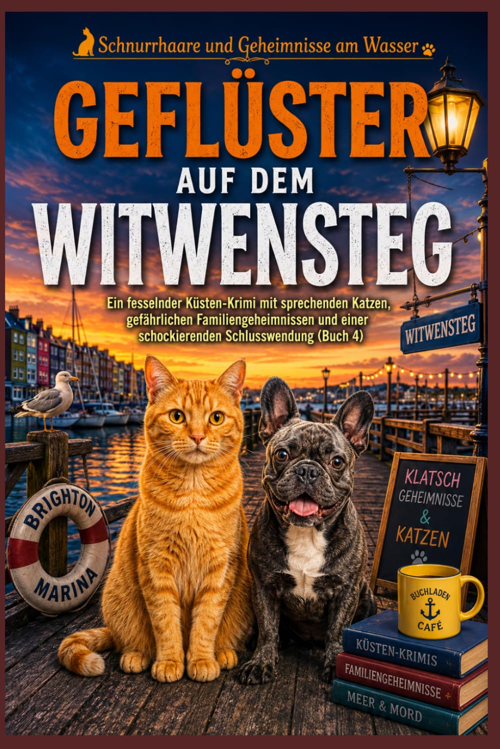Geflüster auf dem Witwensteg: Ein fesselnder Küsten-Krimi mit sprechenden Katzen, gefährlichen Familiengeheimnissen und einer schockierenden ... 4) (Schnurrhaare und Geheimnisse am Wasser)