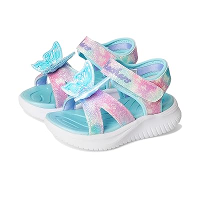 SKECHERS KIDS Jumpsters Sandal Butterfly Brites 303109N (Toddler) Girls Shoes Aqua/Multi