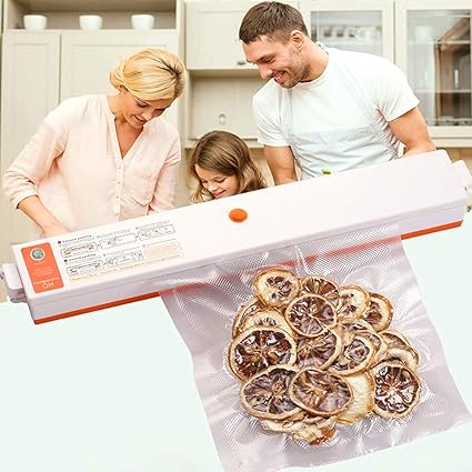 Mishrit Electric Vacuum Food Sealer Packing Machine Hand sealing Plastic Hand Vacuum Sealer Plastic Polythene Hand Table Top Pouch Packet Heat Sealer Sealing Packing Machine.