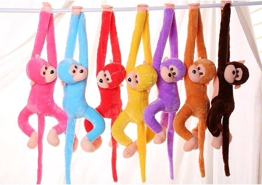 Amazon.co.jp: 猿 猿 動物 猿 人形 動物 動物 動物 80cm ピンク