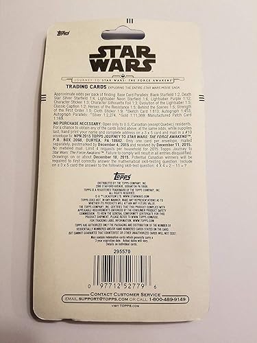 Miniatura 3 de Star Wars El Despertar de la Fuerza Tarjetas de intercambio Topps 2015 2 paquetes