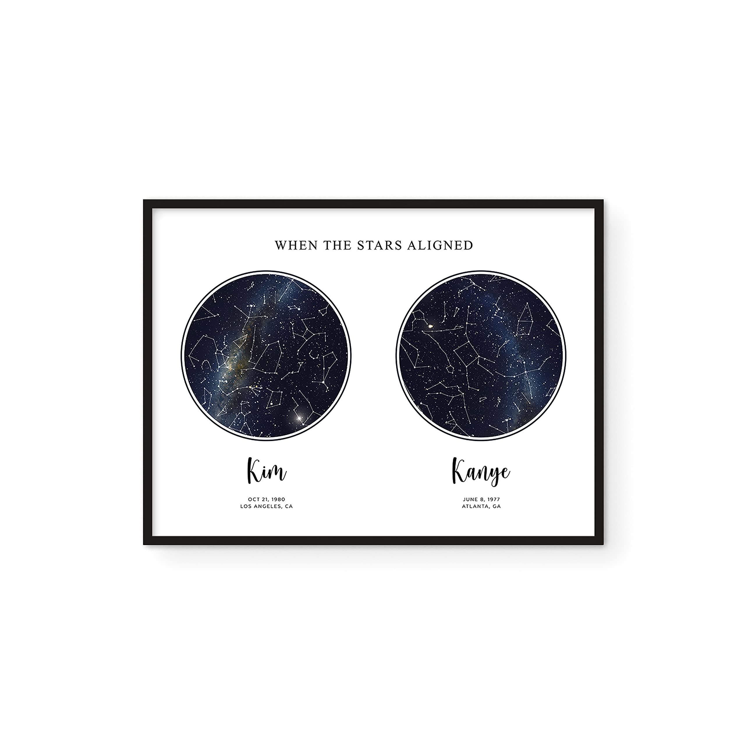 Buy Custom Star Personalized Star By Haus and Hues Night Sky Date