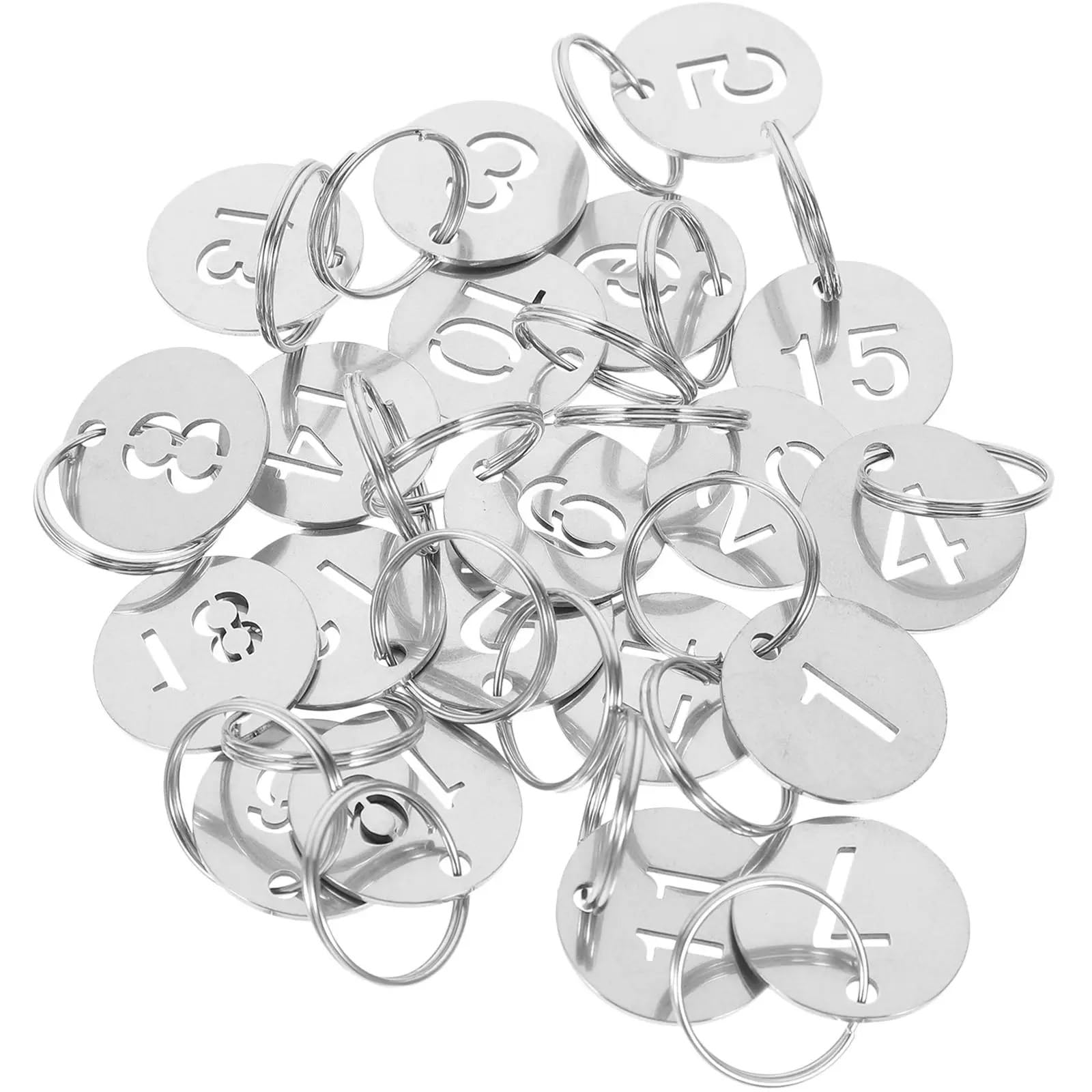 100 Pezzi Di Targa In Acciaio Inossidabile, Etichetta Identificativa Chiave, Etichette Appese, Numerate In Metallo, for Indumenti Fai Da Te per Organizzazione(101-200)