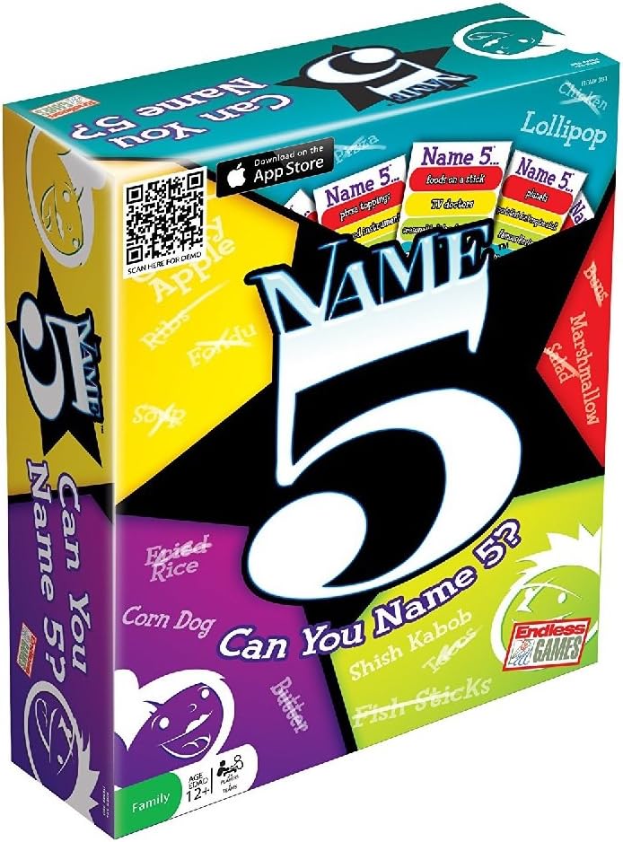 Name Five Endless Games, Board Games Amazon Canada