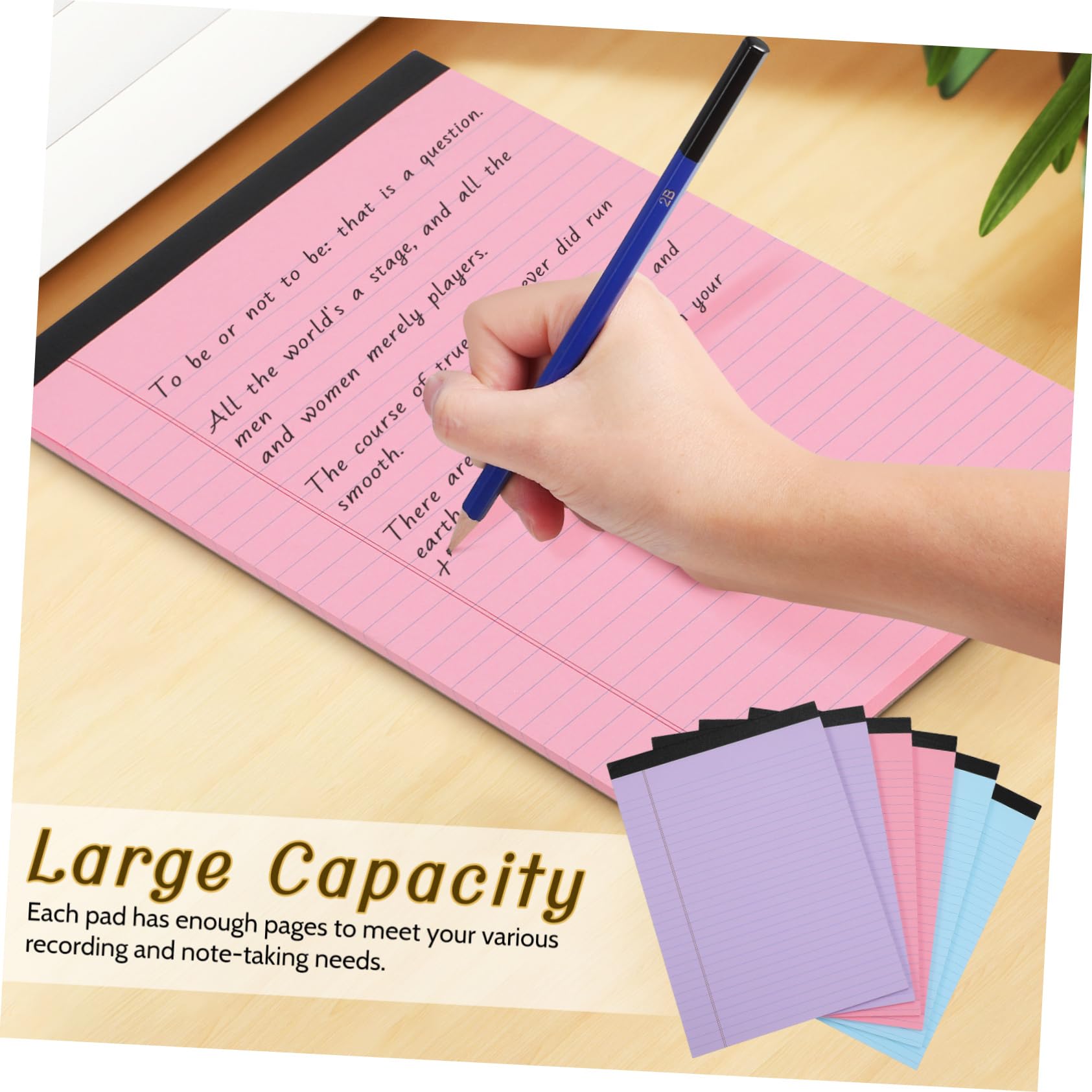 Happyyami Blocchi Minimal Bleed Ink 6 Pezzi per Appunti in Carta Design Elegante per Scrivere e Doodling in Ufficio e Scuola