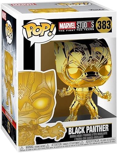 Miniatura 2 de Funko Pop! Marvel: 10º aniversario del estudio - Black Panther (cromo)