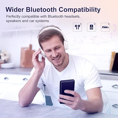 Miniatura 4 de Reproductor MP3 de 80 GB con Bluetooth y WiFi, reproductores de MP3 y MP4 Android con pantalla táctil de 4 pulgadas y altavoz, reproductor de música