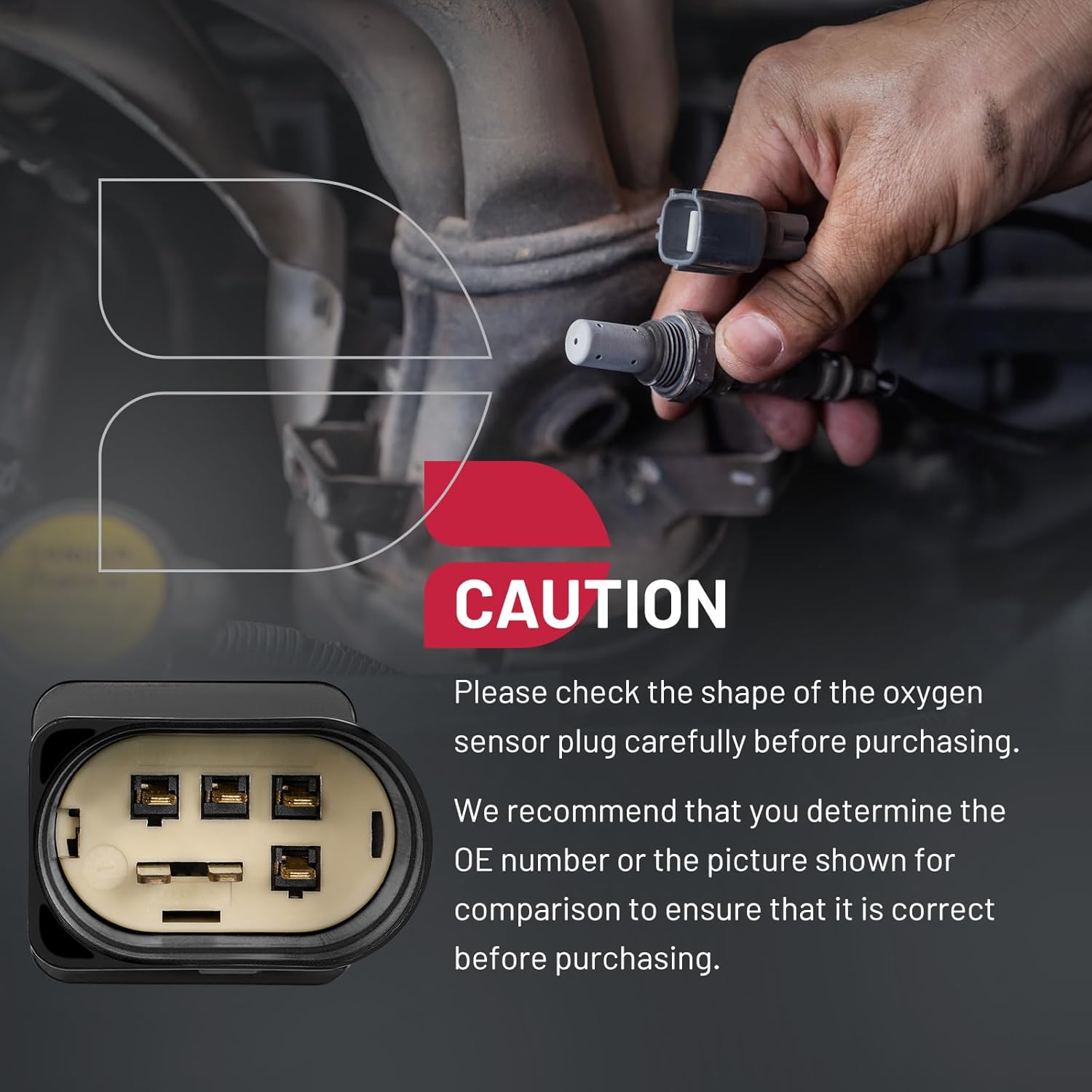 BDFHYK Oxygen Sensor Upstream O2 Sensor, Compatible with Kia Spectra L4 2004-2009, 2005-2009 Spectra5, Compatible with Hyundai Elantra L4 2004-2009, 234-5430 Replacement 1PCS