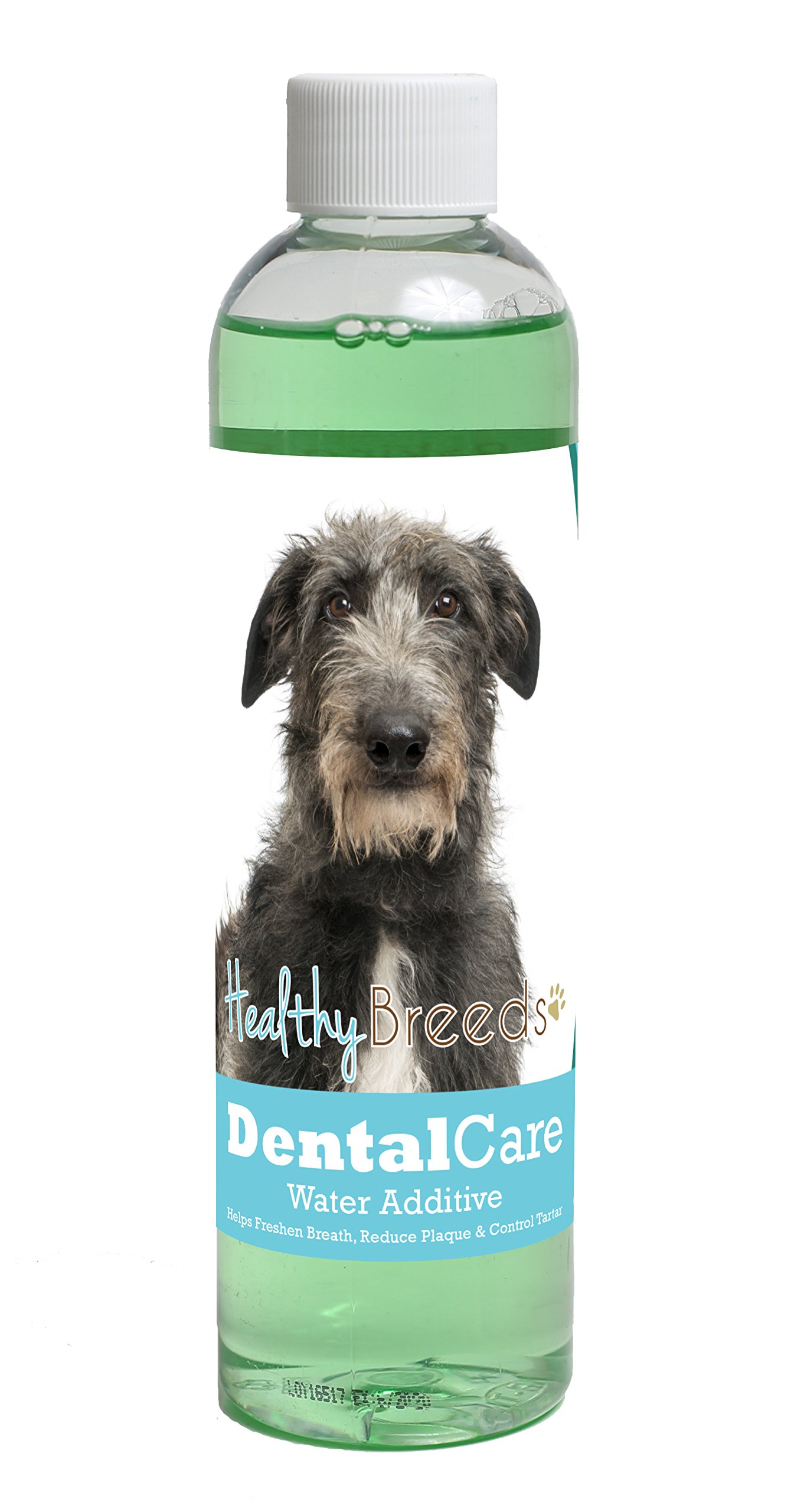 Healthy Breeds Dog Dental Care Water Additive for Scottish Deerhound - OVER 200 BREEDS - Easier Than Sticks Wipes Spray Chews &amp; Treats - Mint Flavor - 8 oz