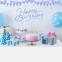 Vista 5 de Paquete de 16 manteles de plástico blanco para mesas rectangulares, manteles decorativos desechables blancos de alta calidad para fiestas, manteles