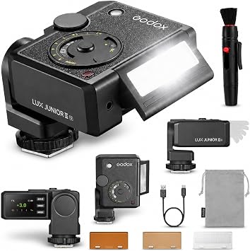 Godox Lux   II S TTL   Sony A9 III A7 IV GN18 1/80000s