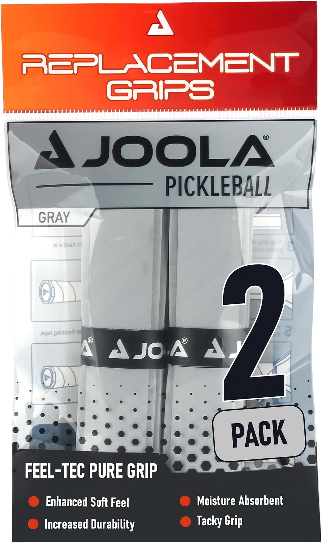 JOOLA Pickleball Paddle Replacement Grip Tape - Wrap for Pickleball Paddle - Moisture Wicking Surface & Comfort - Handle Wrap for Use with Small Grip & Overgrip