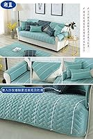 Vista 2 de Protector de sofá, toalla de sofá, funda de sofá de algodón grueso, estilo nórdico, funda de sofá seccional de sarga, funda de sofá de tela, fundas