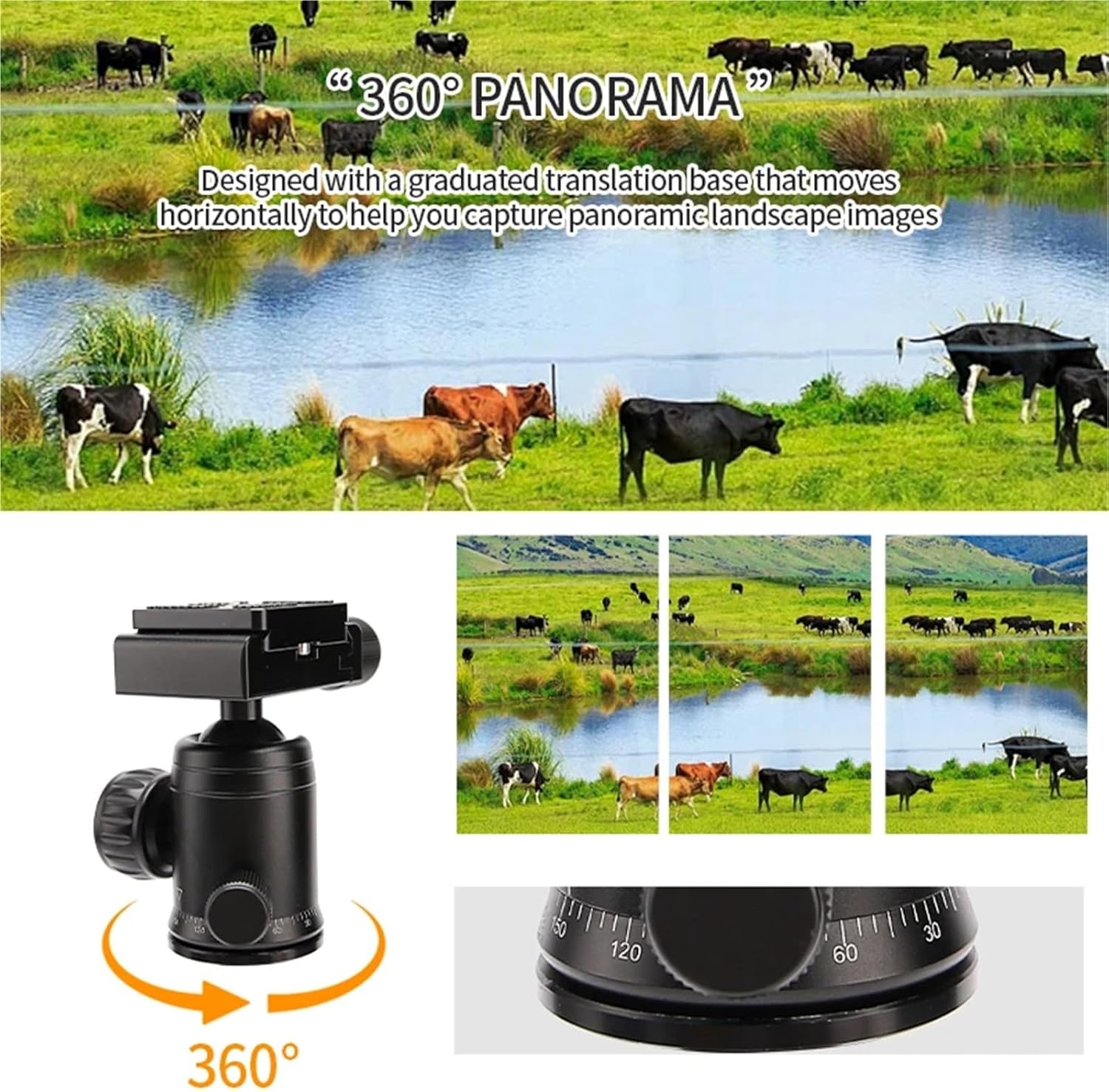 Compatible for Camera, Portable Tabletop Tripod with 360° Ball Head, Lightweight Mini Travel Stand(Black)
