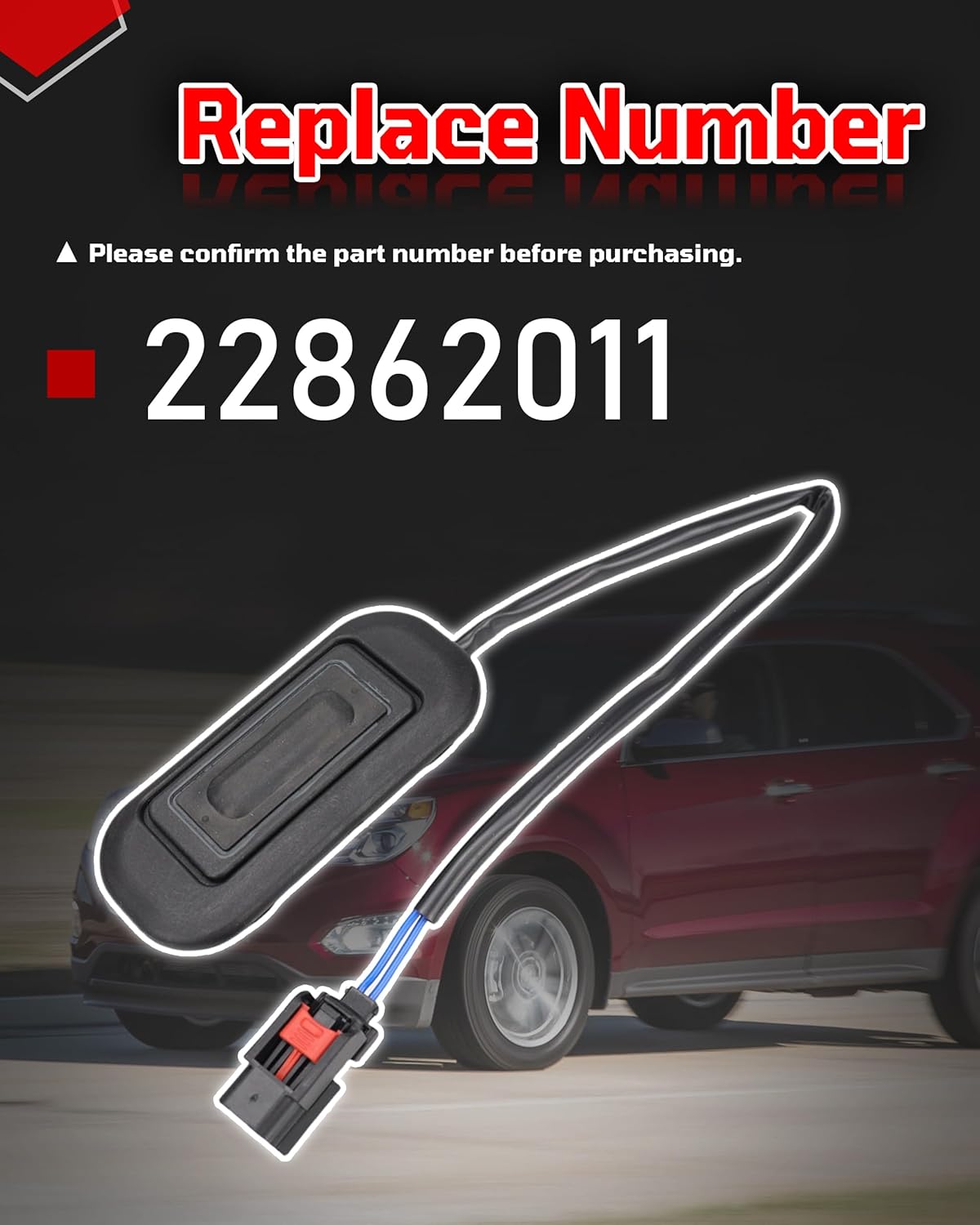 Liftgate Trunk Release Switch Trunk Button Liftgate Switch Compatible with GMC Terrain Chevrolet Chevy Equinox 2010 2011 2012 2013 2014 2015 2016 2017 Replace 22862011