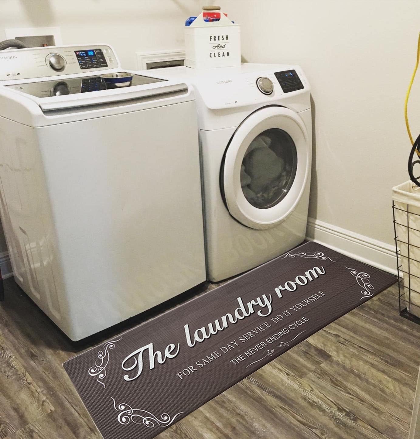 Laundry Room Runner Rug Mat Non Skid Washable Laundry