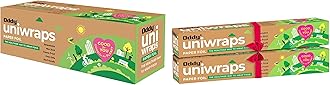 Food Wrapping Paper (11" x 100 Metres, Multicolor) & Oddy Uniwraps Food Wrapping Paper Foil 278MM x 20M, Combo Pack, Set of 2 Rolls complementrygift-4pcs Scrub pad(3"X4")
