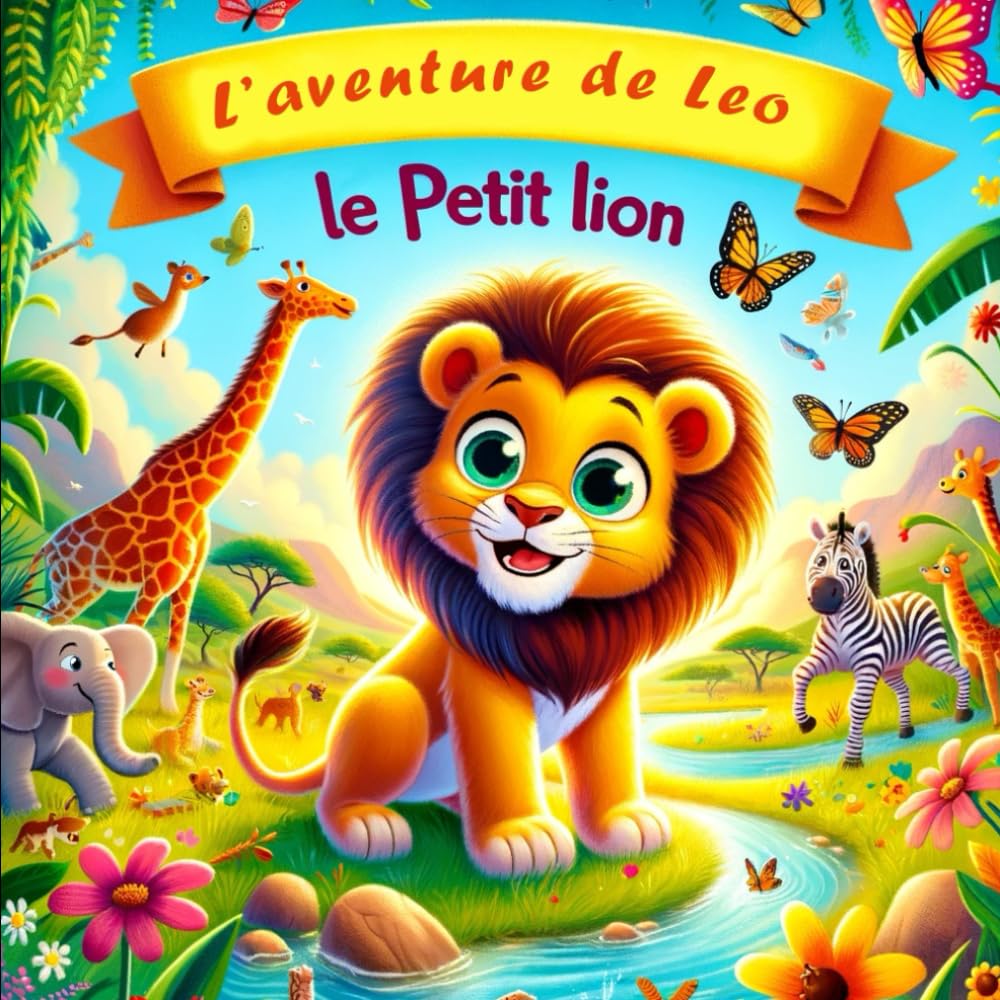 L'aventure de leo le petit lion: livre d'histoire pour enfant de 2 a 5 ans