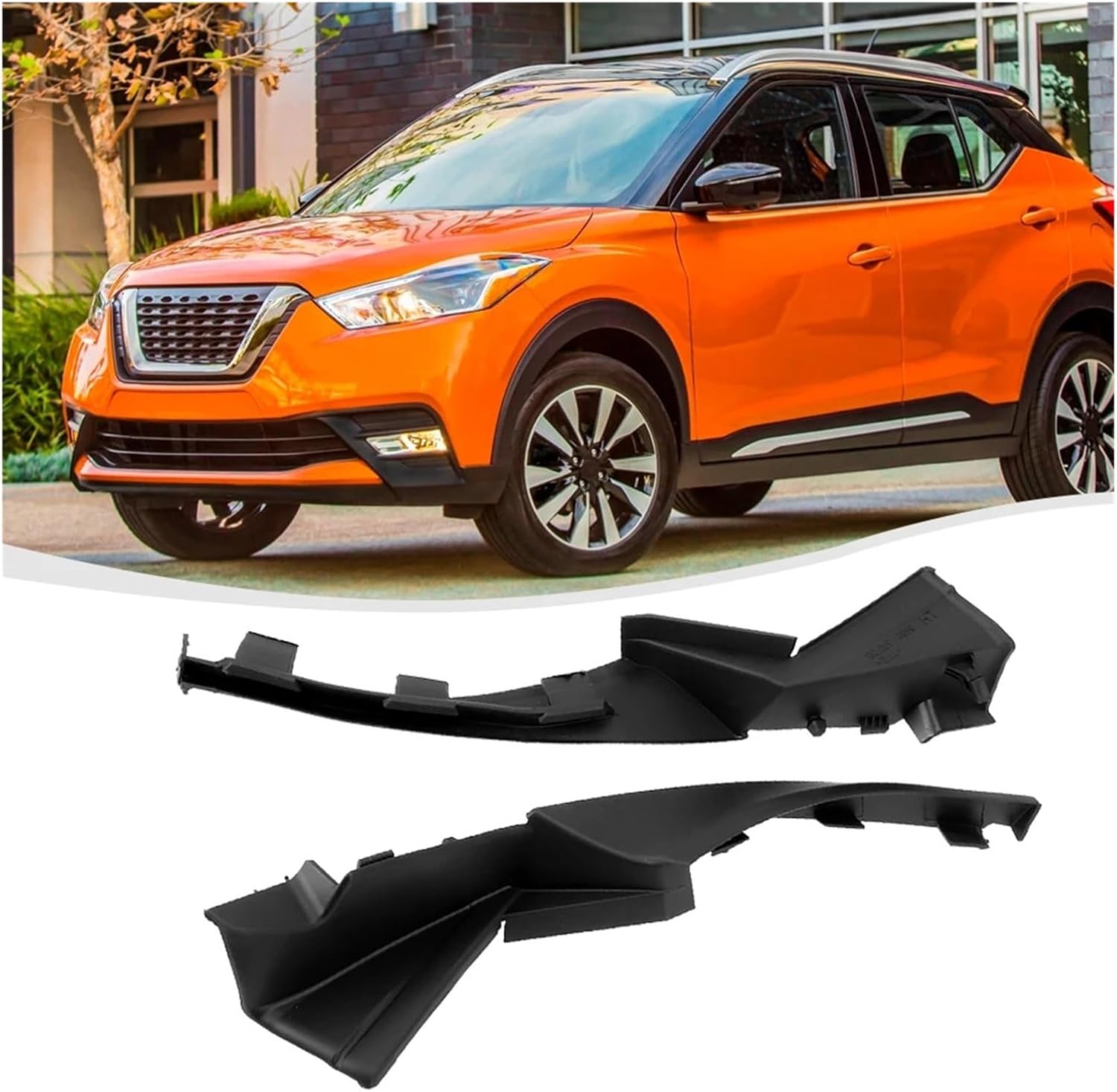 Rattle-Free Fit Front Pair Windshield Wiper Cowl Cover Fit For Nissan Kicks 2016-2020 OE Replacement