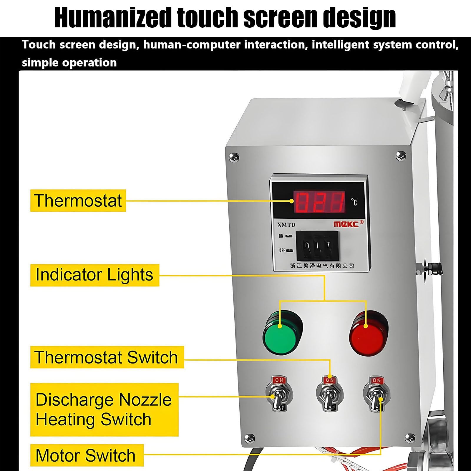 Máquina Eléctrica De Llenado Y Mezcla con Calefacción De 15/30 L, para Rellenar Labiales En Pasta Líquida, con Indicador De Temperatura, para Líquidos Y Ceras, Labiales 30L