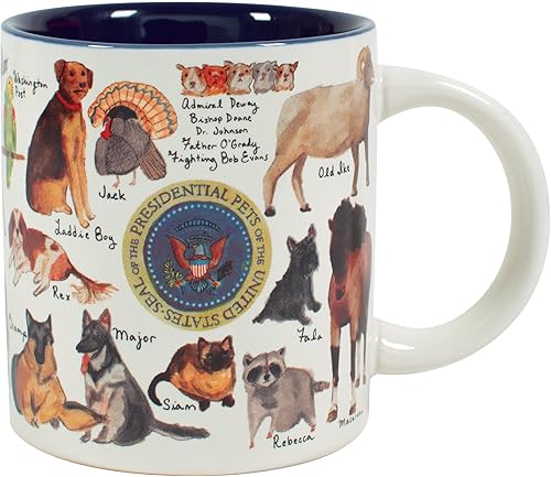 Miniatura 6 de The Unemployed Philosophers Guild Taza Presidential Pets con Famous President Furry Friends