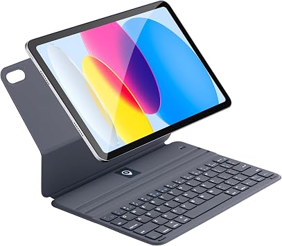 mobee Keyboard Case for iPad 11th Gen 2025 A16 11 inch & iPad 10th Gen 2022 10.9 inch, Ultra Slim Bluetooth Magnetic Smart Keyboard Folio with Two Viewing Angles