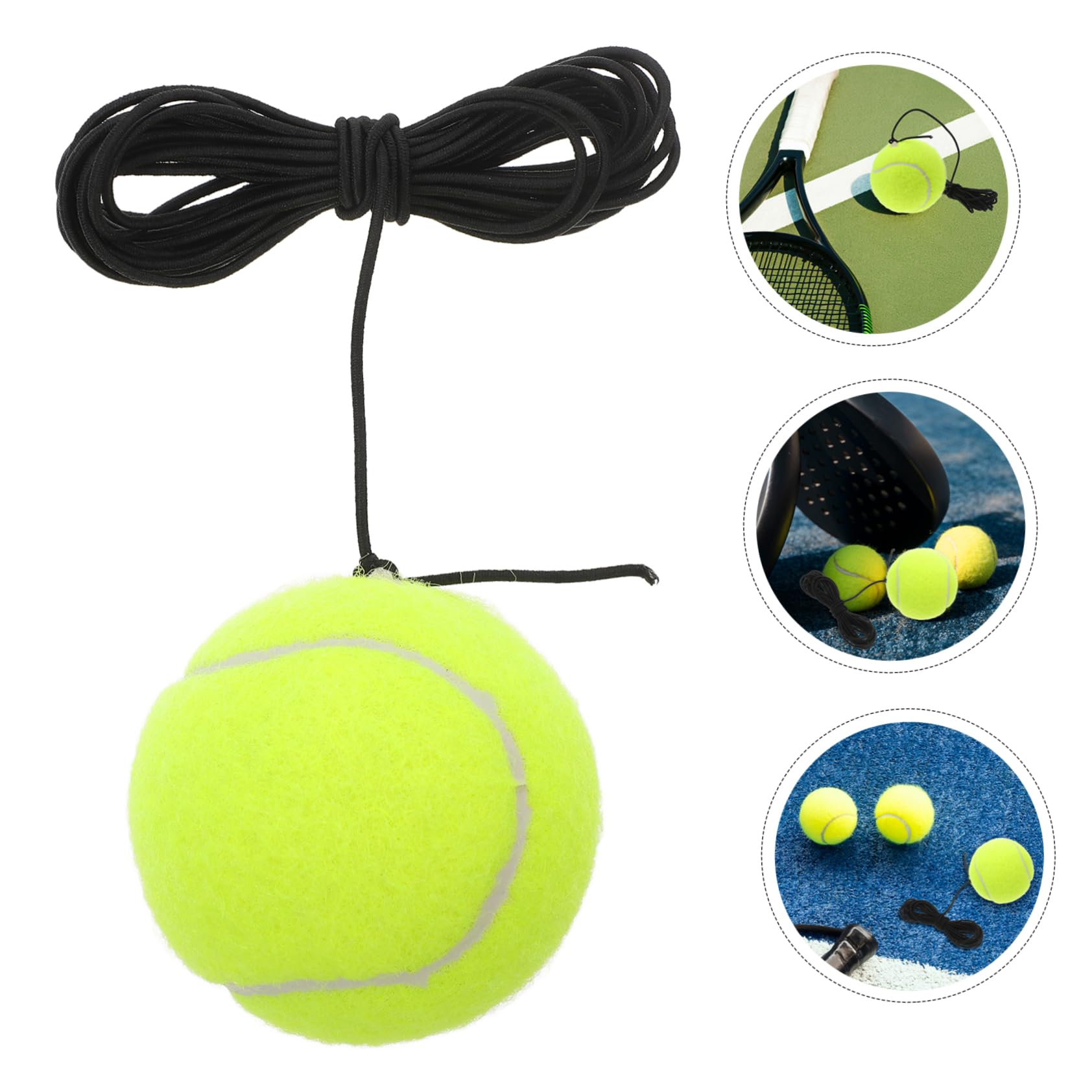 IWOWHERO Tennis Training Ball with Rope Portable Training Ball for Singles String