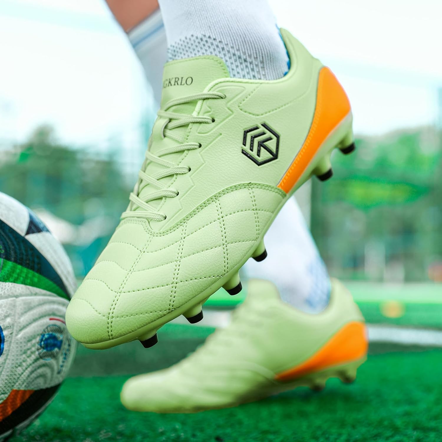 DimaiGlobal Men's Soccer Cleats Firm Ground Soccer Shoes Women's Turf Football Shoes Rugby Boots Outdoor Breathable Athletic Professional Unisex - Image 2